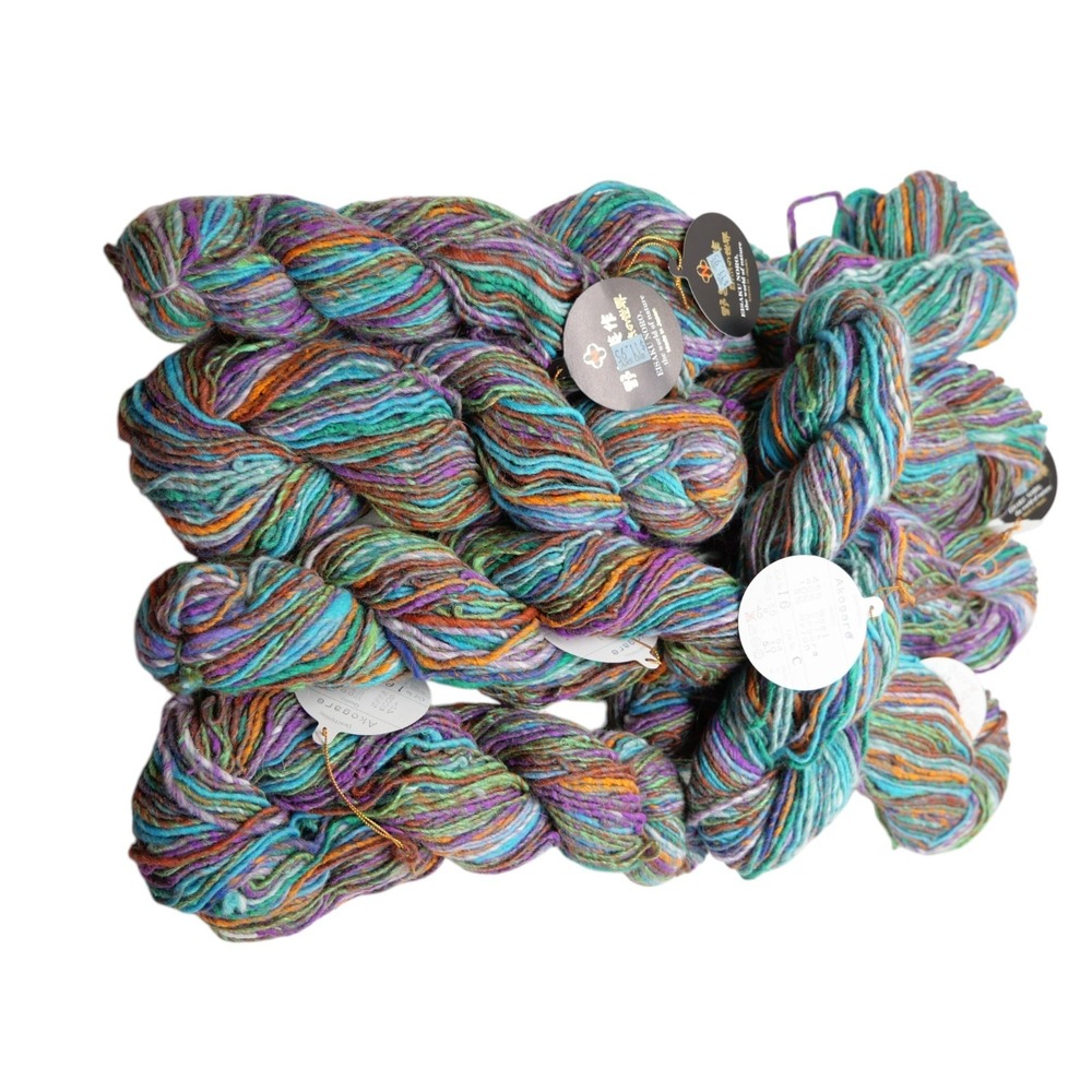 Noro Akogare Yarn Color 16 Lot C Wool Silk Angora 9 Hanks 846m Japan